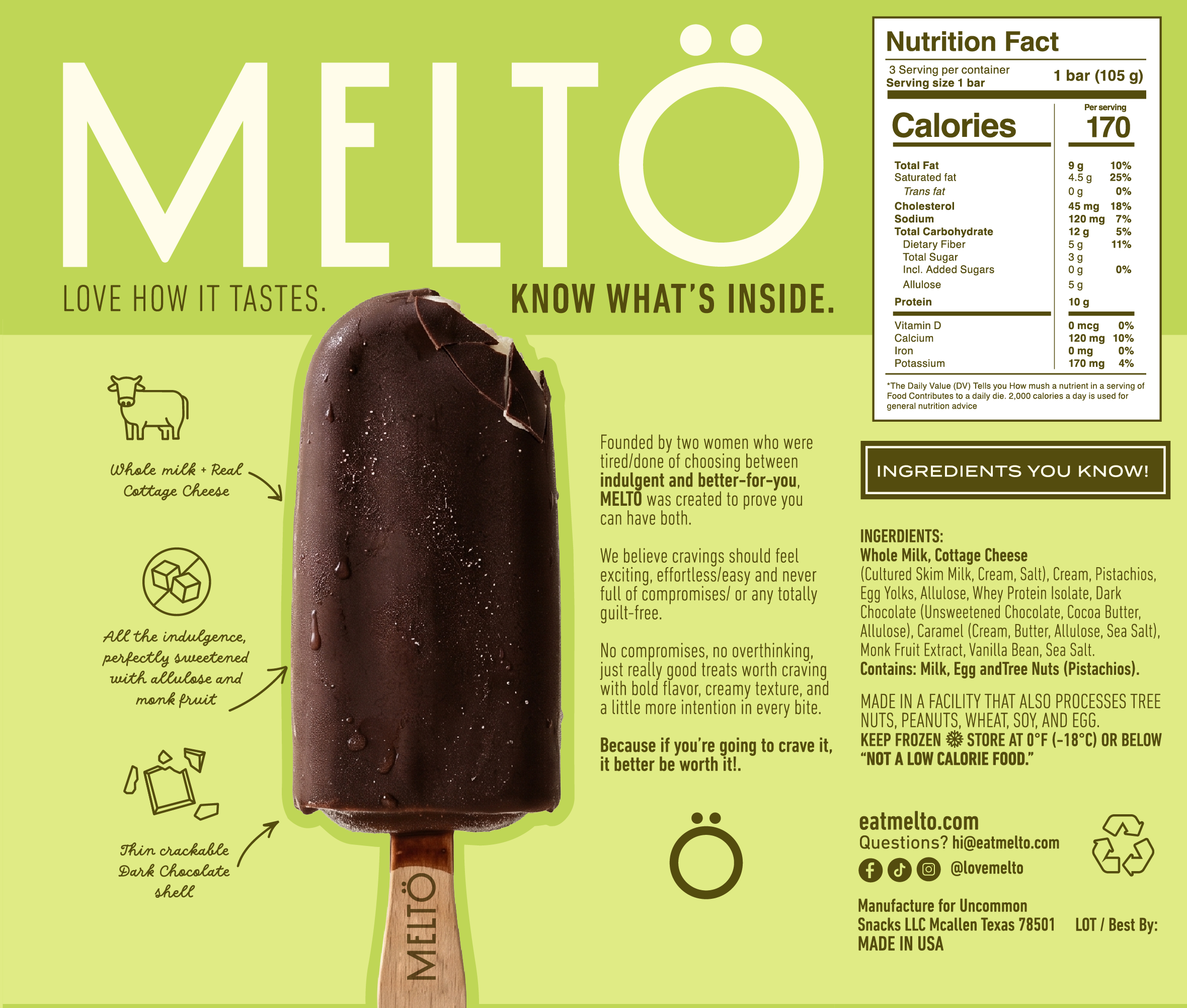 3 PACK MELTÖ - PISTACHIO